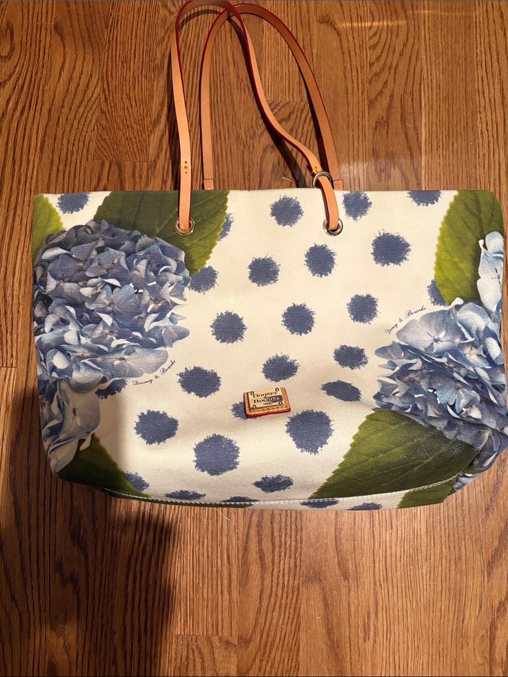 Dooney & Bourke Addison  Floral Polka Dot Canvas Tote